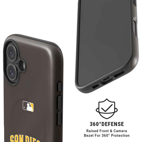 MLB San Diego Padres Alternate Jersey iPhone 16 Plus Magsafe Impact Case